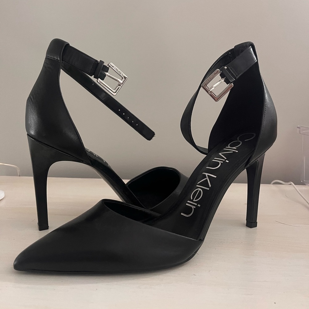 Calvin Klein Stilettos with Ankle Strap Size 11 NWOT